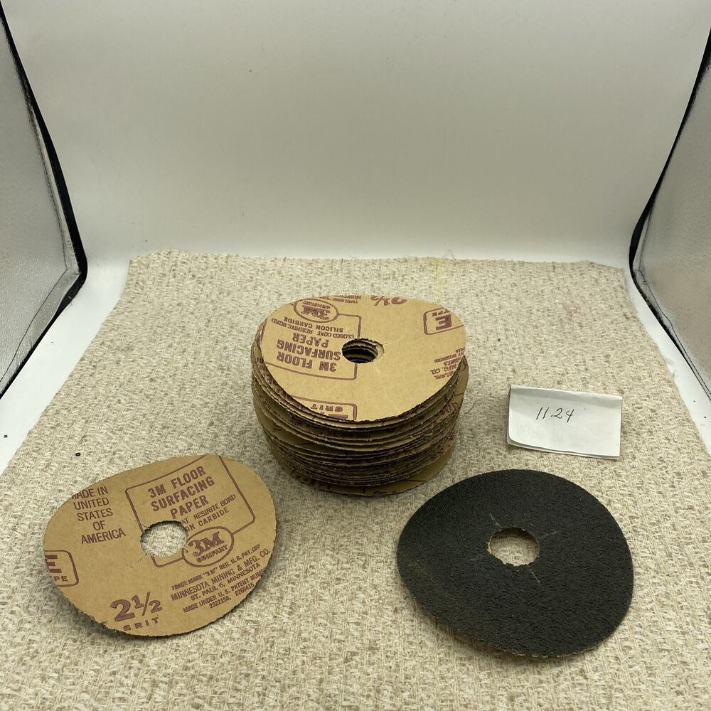 35 Count 3M COATED ADHESIVE RESINITE TYPE E DISC 2 1/2 GRIT 5" X 1" Slotted